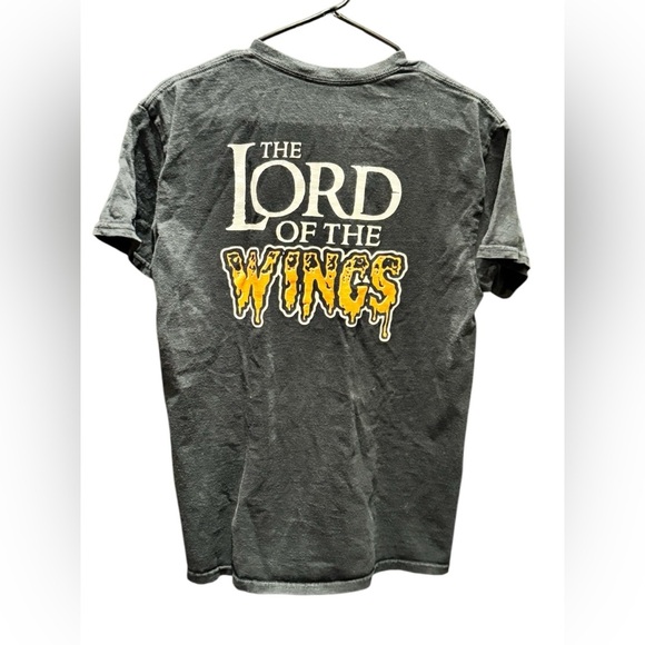 Hooters lord of the wings custom Graphic T-Shirt with Bold Print SMALL - Picture 1 of 4